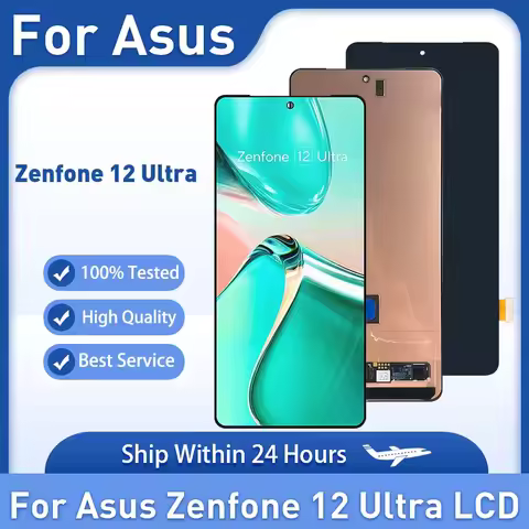 6.78'' AMOLED Display Touch Screen Digitizer Assembly For Asus Zenfone 12 Ultra AI2501 AI2501H I2501