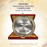 Pewter Velvet Box 2004BG / Pewter include Red Velvet Box