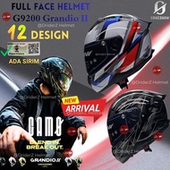 [NEW] GRACSHAW FULLFACE HELMET GRANDIO 2 G9200 FULL FACE HELMET DOUBLE VISOR HELMET (SIRIM) KYT TTR 