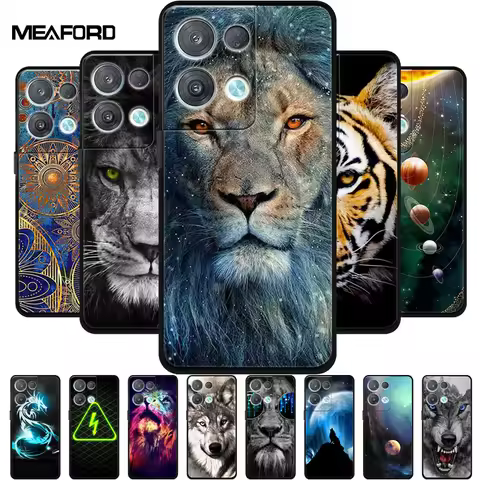 For OPPO Reno 8 Pro 5G Case 8Pro+ Soft TPU Silicone Wolf Lion Phone Cover For OPPO Reno8 Pro + Plus 