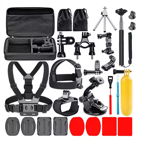 Action Camera Accessories Kit for Gopro Hero 12 11 10 9 8 7 6 5 4 Max Mount Session YI 4K SJCAM EKEN