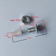 Nail guns, ceiling guns, threaded nails, integrated threaded nails M8Detachable screws with nuts for