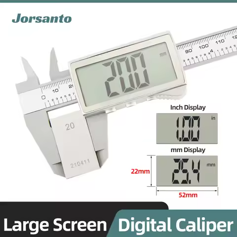 Electronic Digital Plastic Caliper Large Screen Display Vernier Caliper Carpenter Tool Vernier Calip