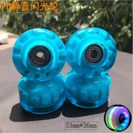 Skateboard Action Flash Wheel Silent Wheel Double Rocker Stunt Wheel High Speed Luminous Wheel Four 