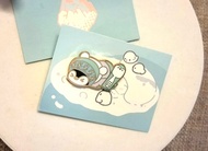 Won't Give Up 2 Snowboard 小企鵝 襟針