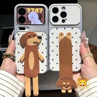 Cute Dog Holder Phone Case For Samsung Galaxy A57 A56 A55 A54 A53 A52 A52S A51 A50 A50S M56 F56 M36 