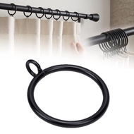 40 Pcs Black Drapery Rings 1.57 Inch Iron Curtain 4 Lbs Support Capacity for Rods Up to 1 with Damp 