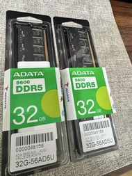 DDR5 64GB (32GBx2) ADATA 5600  記憶體