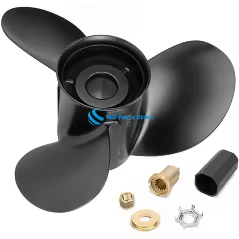 48-77344A45 Aluminum Marine Outboard Propeller 13 1/4 X17 for Mercury Motor 60 75 90 100 115 Hp 15 S