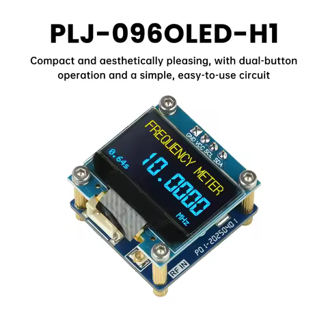 PLJ 0.96 Inch OLED-H1 Frequency Display Module 20MHz-2.7GHz Frequency Counter Featuring Display RF D
