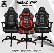 GAMING CHAIR (เก้าอี้เกมมิ่ง) NUBWO X SERIES NBCH X105 PLUS (BLACK) (สินค้าต้องประกอบก่อนใช้งาน)รับป
