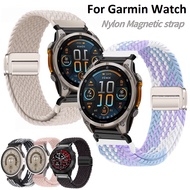 Magnetic Braided Strap For Garmin Fenix 8 Strap Garmin Tactix 8 Strap Garmin Quatix 8 / Garmin Fenix