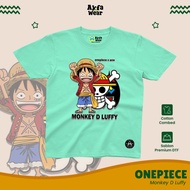 Unisex Onepiece Monkey D Luffy Children's Distro T-shirt aged 0 - 10 years | Akfa x Wear | Luffy 1