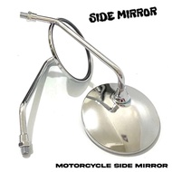 MOTORSTAR ZEST 110 Side Mirror Stainless ROUND TYPE circle Long Stem  Motorcycle BILOG