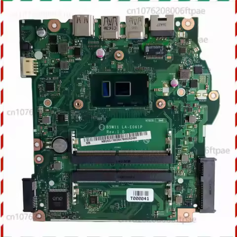 For Acer Aspire ES1-572 Series Motherboard i3-6006U I3-6100U CPU B5W11 LA-E061P