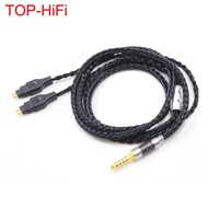 3.5 mm 2.5mm XLR 4.4 Black Silver OCC Earphone Cable For Sennheiser hd xx x HD580 HD600 HD650 HD25 h