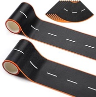 HFKPJRT 3 Inch Road Tape for Kids, Black Residue Free Road Tapes for Toy Cars, 2 Rolls Roadway Tape 