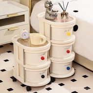 Living Room Household Drawer Movable Trolley Multi-Layer Cabinet Toy Storage Rack High-Value Snack S