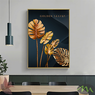 Product canvas print picture with gold leaf picture frame wall hanging pictures home decor PVC frame