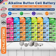 Alkaline Button Cell LR44 ∙ LR41 ∙ LR43 ∙LR521 ∙LR621∙ LR626 ∙ LR920∙ LR1130 ∙ AG13/AG10/AG4/AG3/371