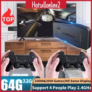 HOT_ Portable 4K TV Video Game Console With 2.4G Wireless Controller Family Video Game Console With 