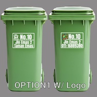 LG-02>>STICKER PLOTTING TONG SAMPAH WATERPROOF / TONG AIR / TONG SAMPAH BERTUTUP