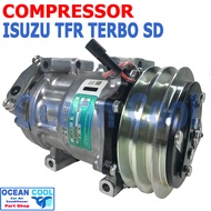 คอมเพรสเซอร์ อีซูซุ ดราก้อน อาย เทอร์โบ SD7H15 SANDEN แท้ COM0075 compressor ISUZU TFR Dragon eye Tu