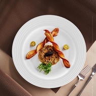 GERUSANBUPLAS EnHomee 22cm Plastic Dinner Plate / Plastic Plate / Plate / Plastic Round Dinner Plate