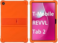 for Revvl Tab 2 Case (2025), Kids Soft Silicone Cover for Tmobile Revvl Tab 2 Tablet Case, with Stan