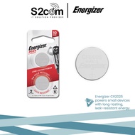 Energizer 3V Lithium Coin Battery 2Pcs CR2025