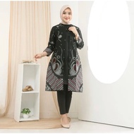 The Latest Premium Exspreso Motif Tunic, Modern Dress, Women's Clothing, Women's Batik Tunic