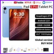 (3 Years Warranty+COD)Original Global Version Pad 6  pro Ultra Tablet Snapdragon 870 10000mAh Tablet