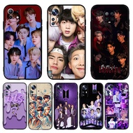 H5D Korean pop singer group BTS for Xiaomi POCO F3 M3 X3 X4 Pro X3 NFC X3 X4 F4 GT C40 TPU soft blac