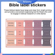 《penstok》 Stylish and Durable Bible Stickers Boho Bible Accessories Stylish Boho Bible Tabs Print Easy to Apply Durable Design Earth Tone Colors with Gold Foil for Southeast