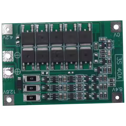 X49A-3S 40A For Screwdriver 12V Li- 18650 Bms Pcm Battery Protection Board Bms Pcm With Balance Liio