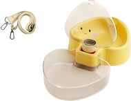 Vatti Store Dual-Function Pet Food & Water Travel Carrier – 11.8oz (350ml) Capacity, Secure Seal Lat