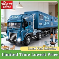 Kids Toy Car Kereta Mainan Sound & Light  Alloy RV Camping Truck Toys Open Doors For Gift Collection