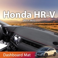 for Honda HR-V Vezel 2015-2022 HRV HR V Automobile Dash Mat Dashboard Pad Suede Carpet Anti-UV Anti-slip Car Cover Mat Protective Sunshade protect