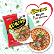 5 Packs Of Koreno Noodles With Delicious Kimchi Flavor, Spicy Beef Flavor