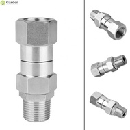Stainless Steel Pressure Washer Hose Joiner Threaded Adapter Nozzle Accessory