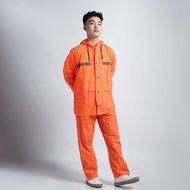 Jas Hujan Setelan Celana Bahan Karet / Setelan Jas Hujan Scotchlight Jaket Celana Mantel Bahan Karet