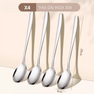 Thìa muỗng inox 304 FEEKA cán dài cao cấp muỗng thìa inox 304 cao cấp cán dài