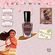 CODE DARK MOCHA Peel Off Nail Polish Penjagaan Kuku Halal Tahan Lama Mukbang Tanpa Remover Boleh Kop
