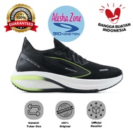 HIJAU ORIGINAL KISHI-RUN ACTIVE 910 RUNNING SHOES - BLACK/ GREEN-NEON