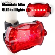 【Louisheart】 Mountain Bike, Road Bike, Bicycle Tail Light, Single Bike Tail Light, Butterfly Tail Light, 5Led Tail Light Warning Light Hot