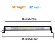 Led Light Bar Dual Row 22 32 42 52inch Spot Flood Combo beam 420W 620W 820W 1020W Combo Led Driving