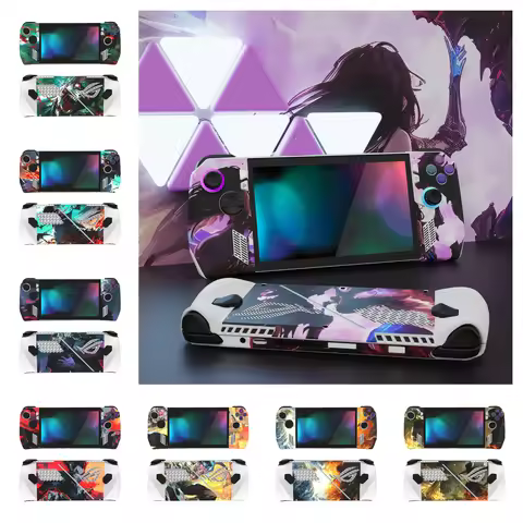 PlayVital 2 Set Custom Stickers Vinyl Wraps for ROG Ally, Protective Skin Decal for ROG Ally - Eclip