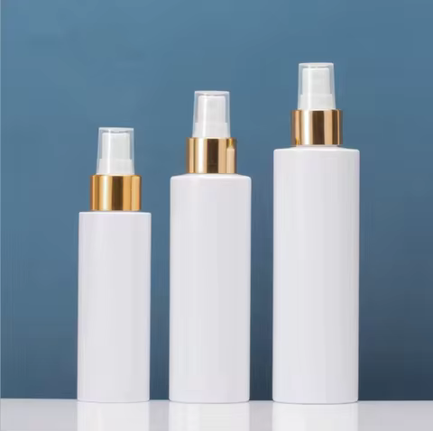 1pcs 100ML 150ML 200ML Makeup Bottle Plastic Spray Bottle Atomizer Refillable Bottle white container