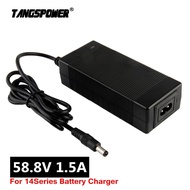 58.8V 1.5A lithium battery charger for 14Series 52V Li-ion battery pack electric bike Charger