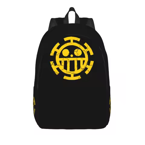 Trafalgar Law One Piece Anime Cool Backpack Sports High School Hiking Travel Daypack for Men Women C